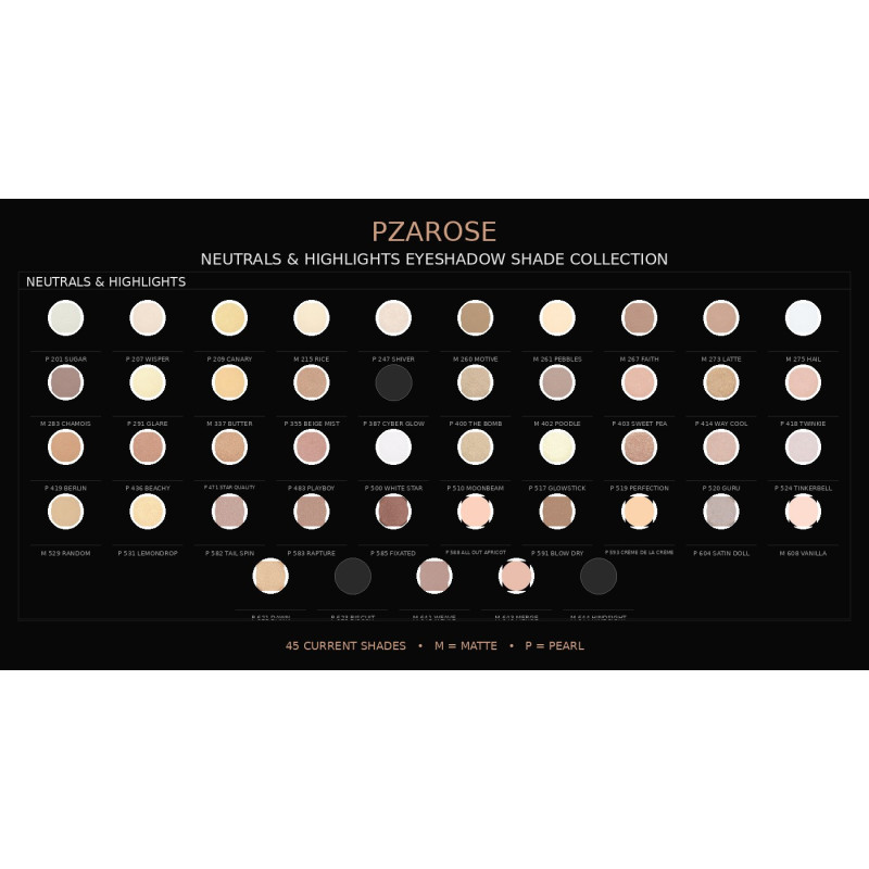 Neutrals & Highlights Eyeshadow | PZAROSE