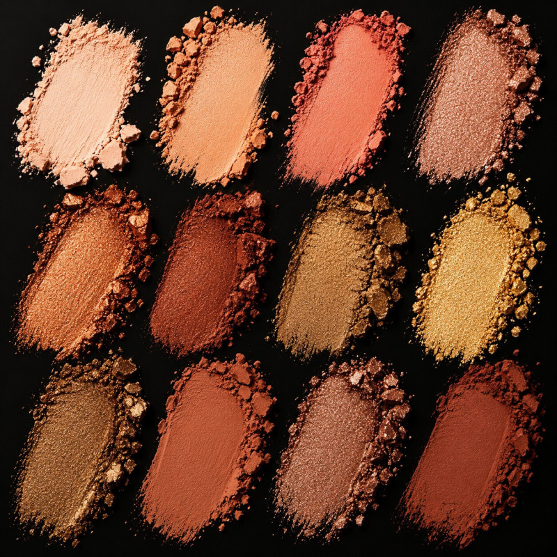 Copper, Peach & Gold Eyeshadow | PZAROSE