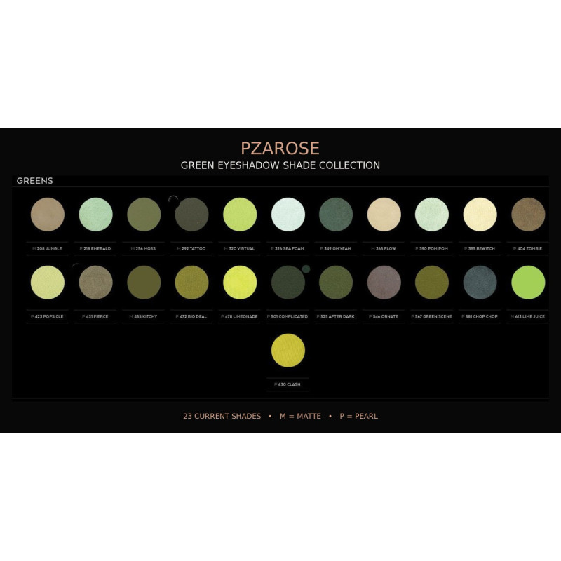 Green Eyeshadow Shades | PZAROSE