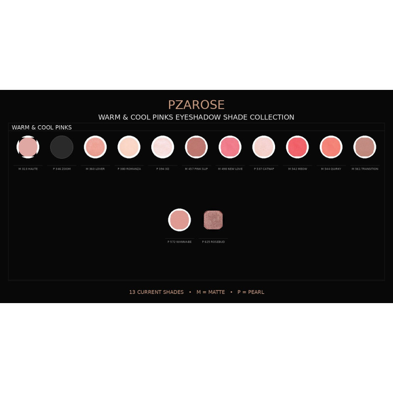 Warm & Cool Pink Eyeshadow | PZAROSE