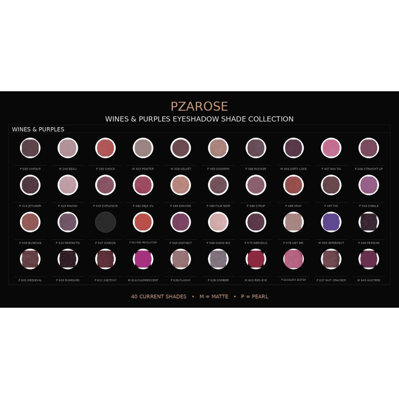 Wine, Plum & Purple Eyeshadow | PZAROSE