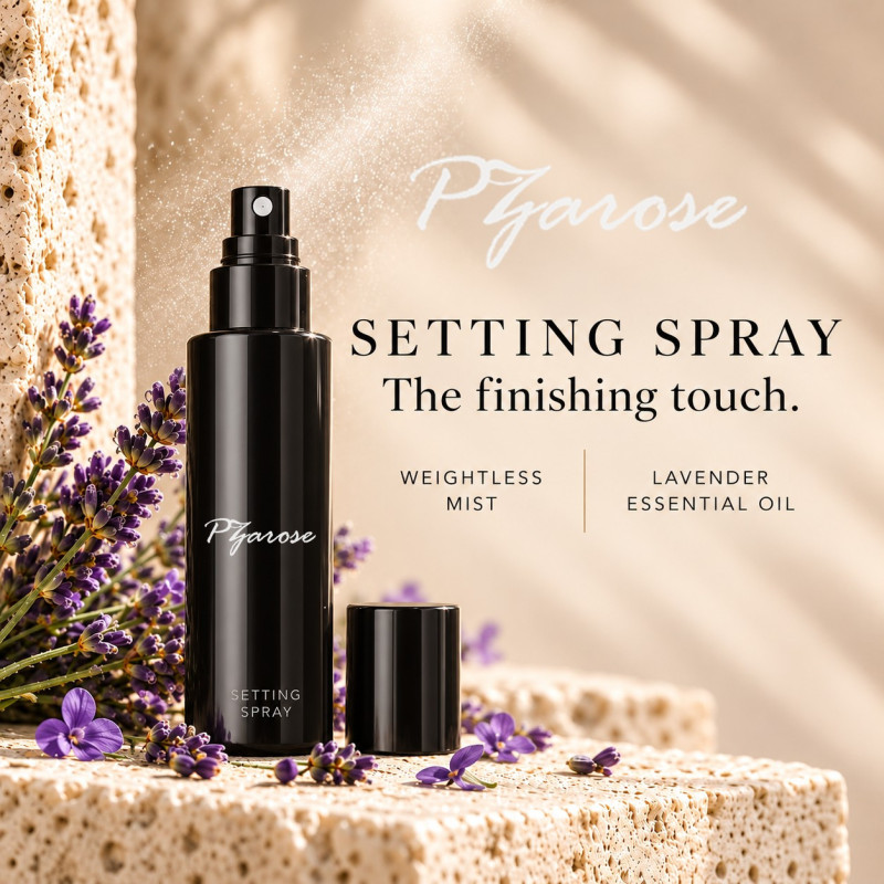 PZAROSE Setting Spray — lavender finishing mist