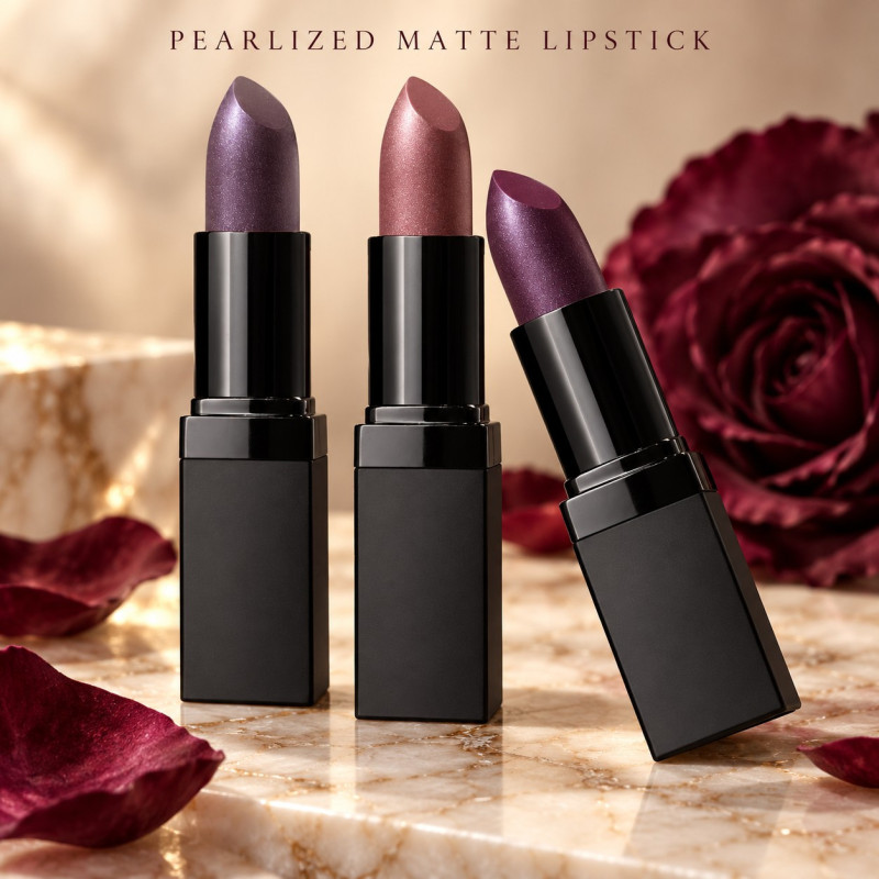PZAROSE Pearlized Matte Lipstick — pearlescent color collection