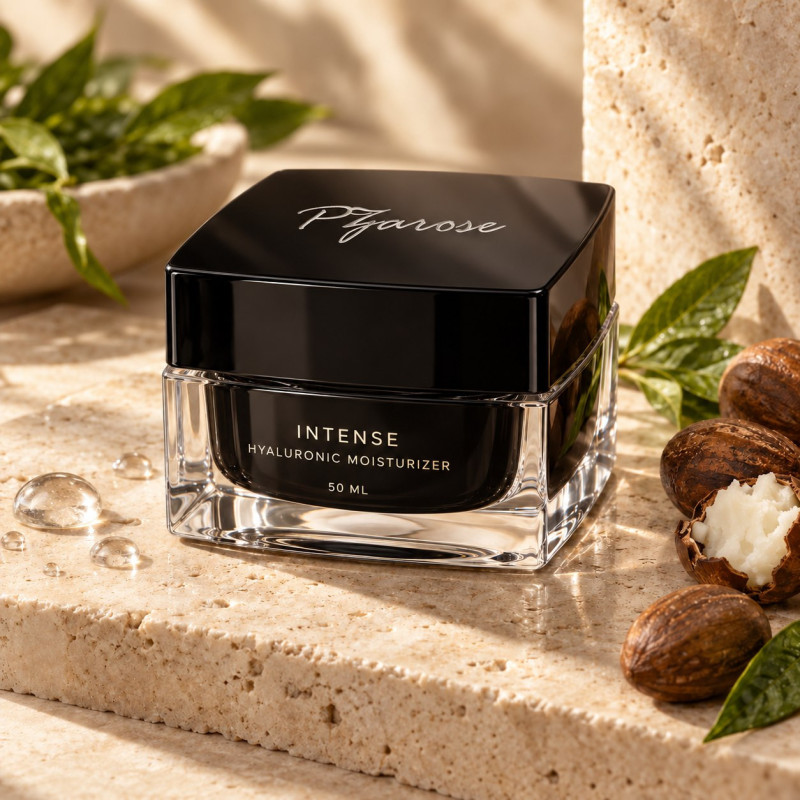 PZAROSE Intense Hyaluronic Moisturizer with hyaluronic acid, shea butter, vitamin E and botanical extracts