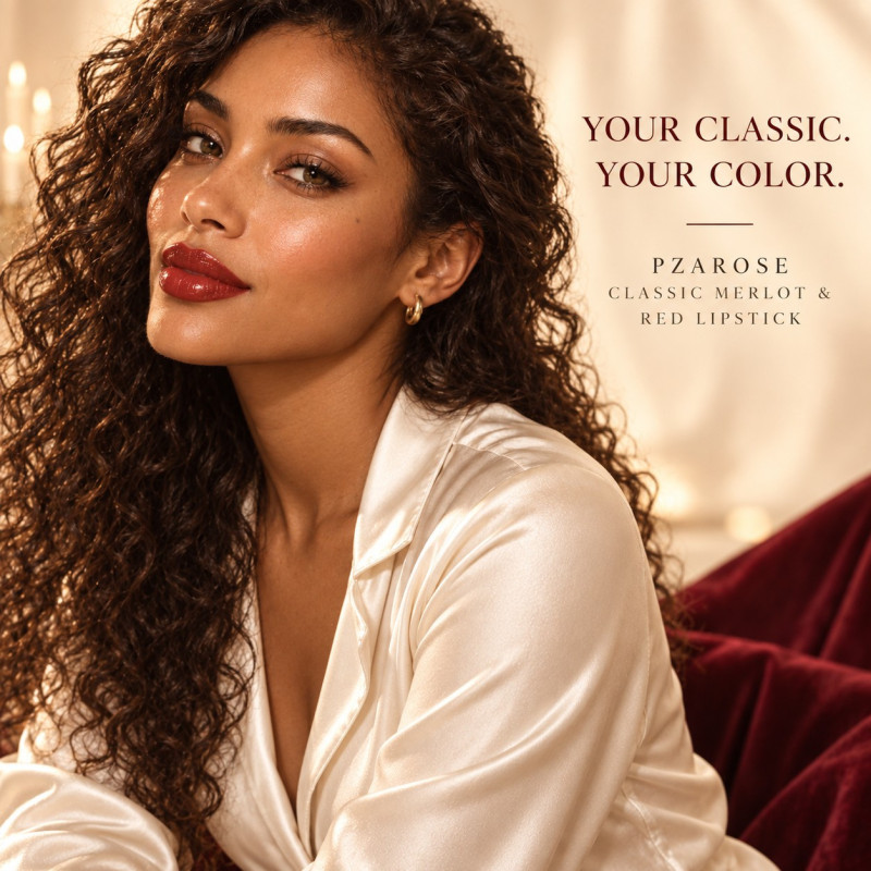 Classic Merlot & Red Lipstick | PZAROSE