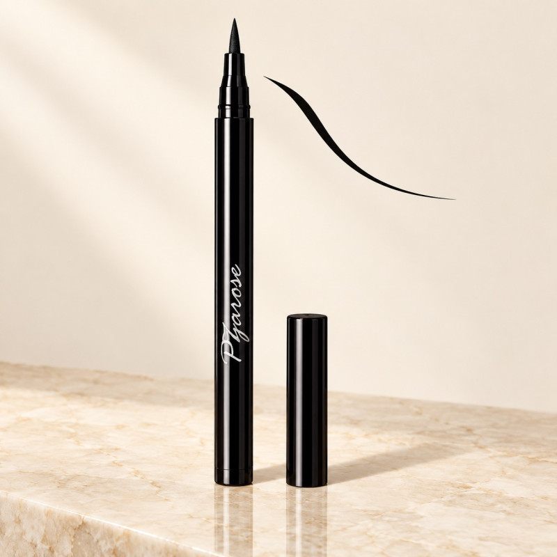 PZAROSE Longwear Eyeliner — Black felt-tip pen and precise color stroke