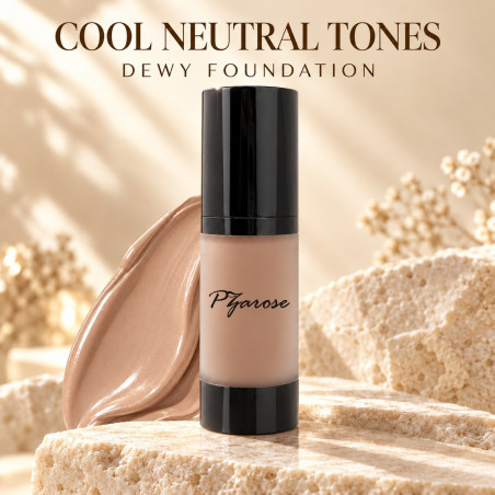 PZAROSE Cool Neutral Tones Dewy Foundation