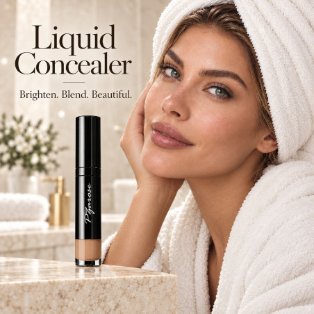 PZAROSE Liquid Concealer — beautifully blended under-eye finish