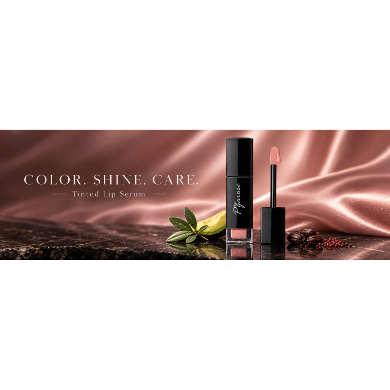 PZAROSE Plush Kiss Lip Serum — Color. Shine. Care.