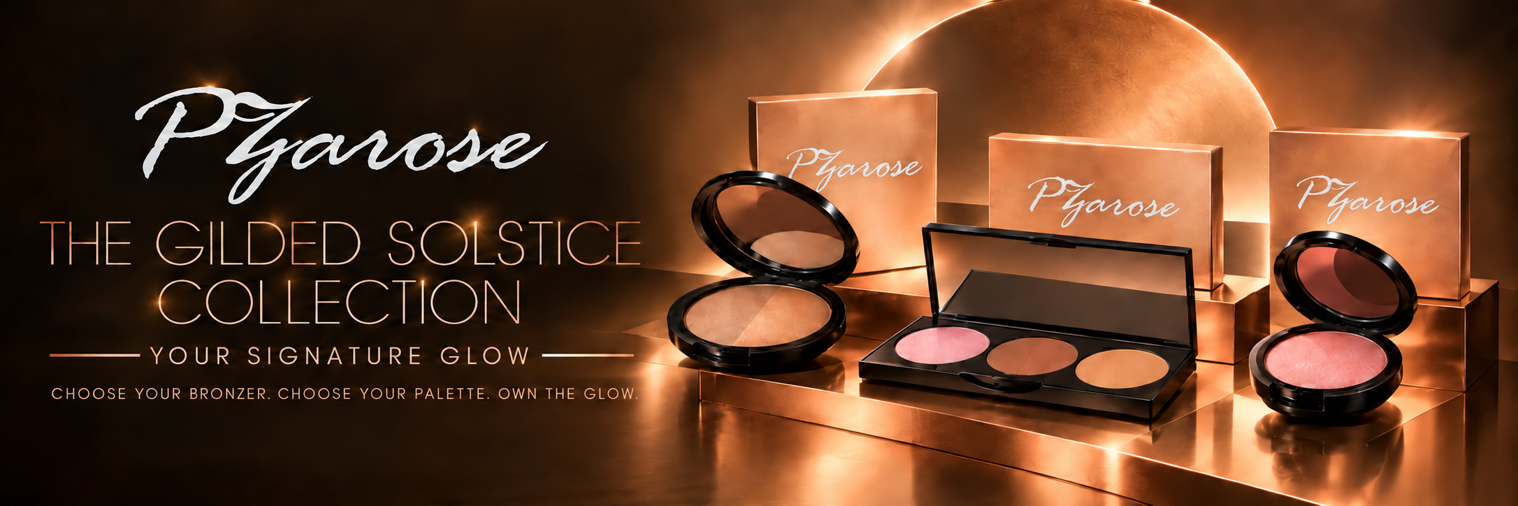 The Gilded Solstice Collection — choose your bronzer and palette