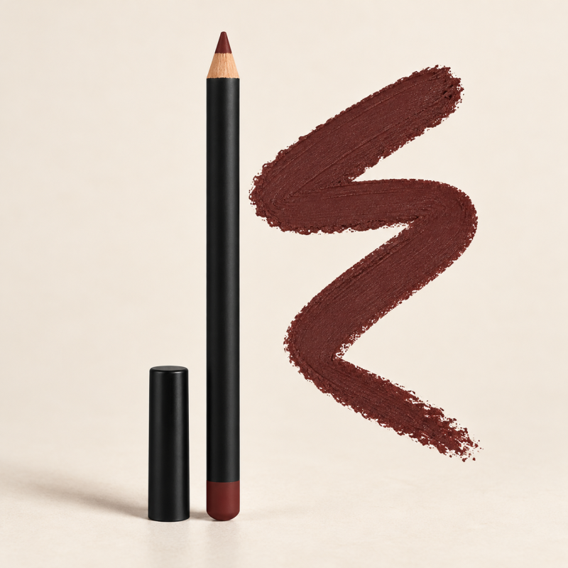 Chestnut — Kohl Lip Pencil with matching color swatch