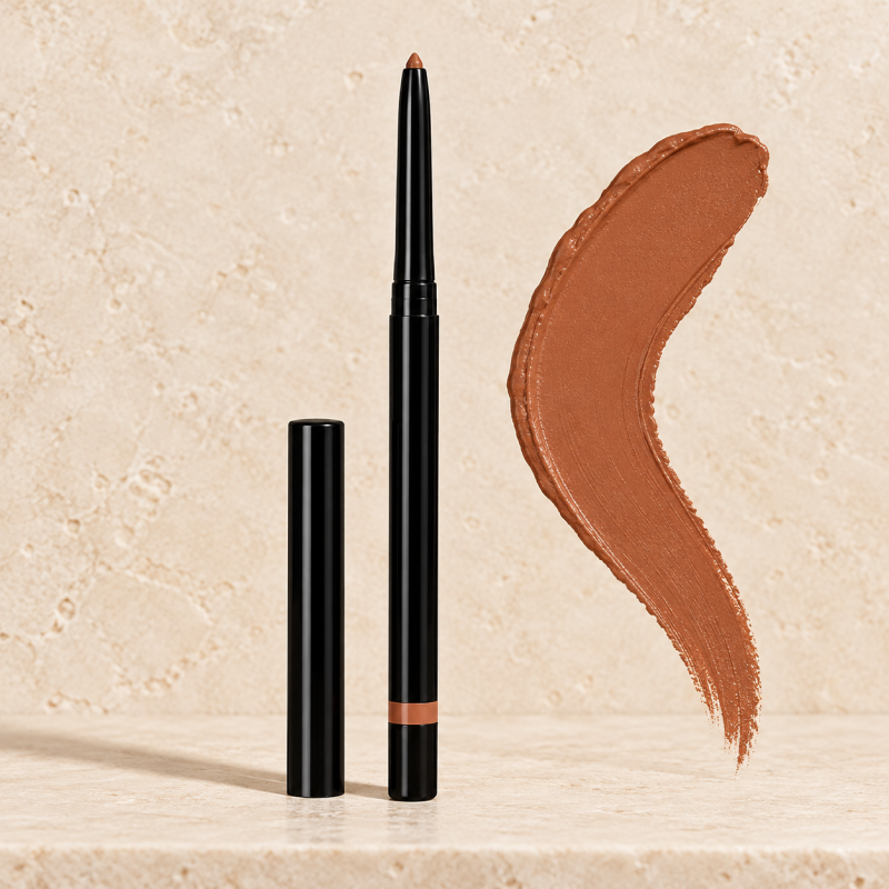 Nude — Waterproof Mechanical Lip Pencil with matching color swatch