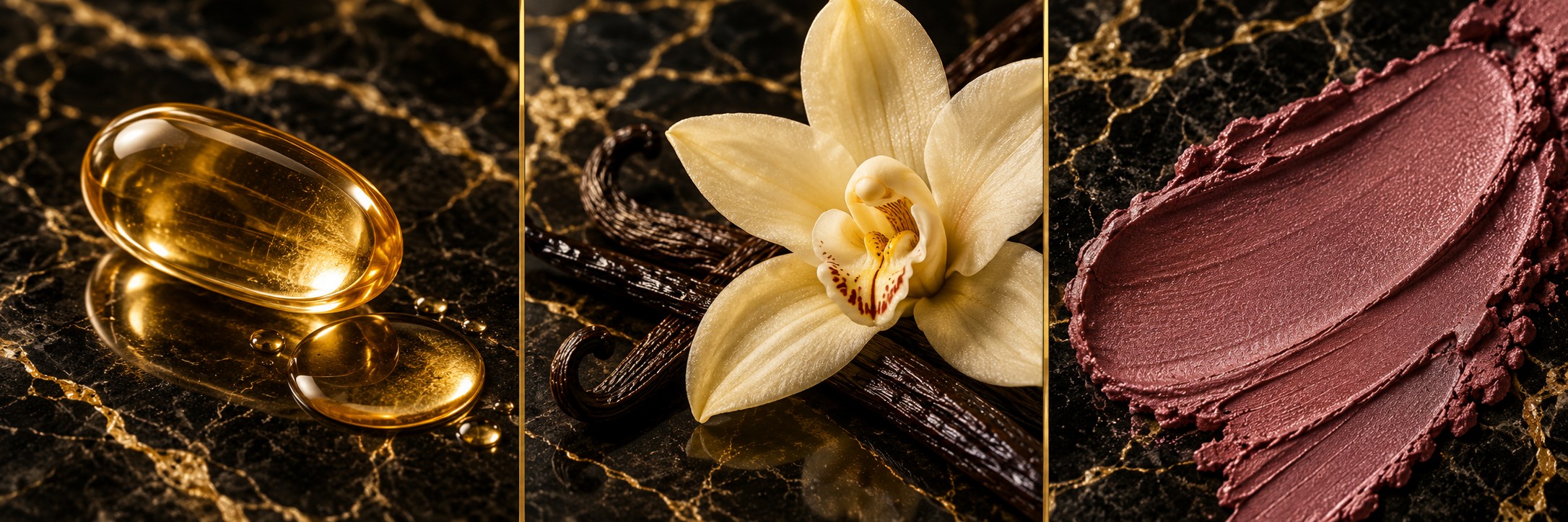 VITAMIN E, NATURAL VANILLIN, PEARLIZED MATTE