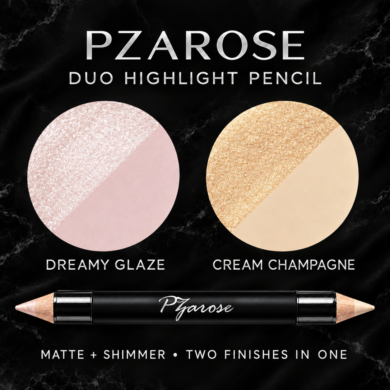 Dreamy Glaze and Cream Champagne Duo Highlight Pencil shades
